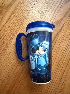 Disneyland Haunted Mansion Mickey Mouse Travel Mug with Handle Plastic